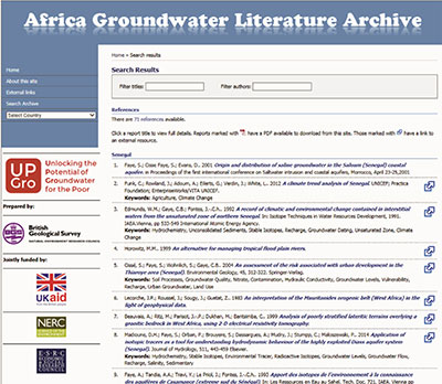 Africa Groundwater Literature Archive